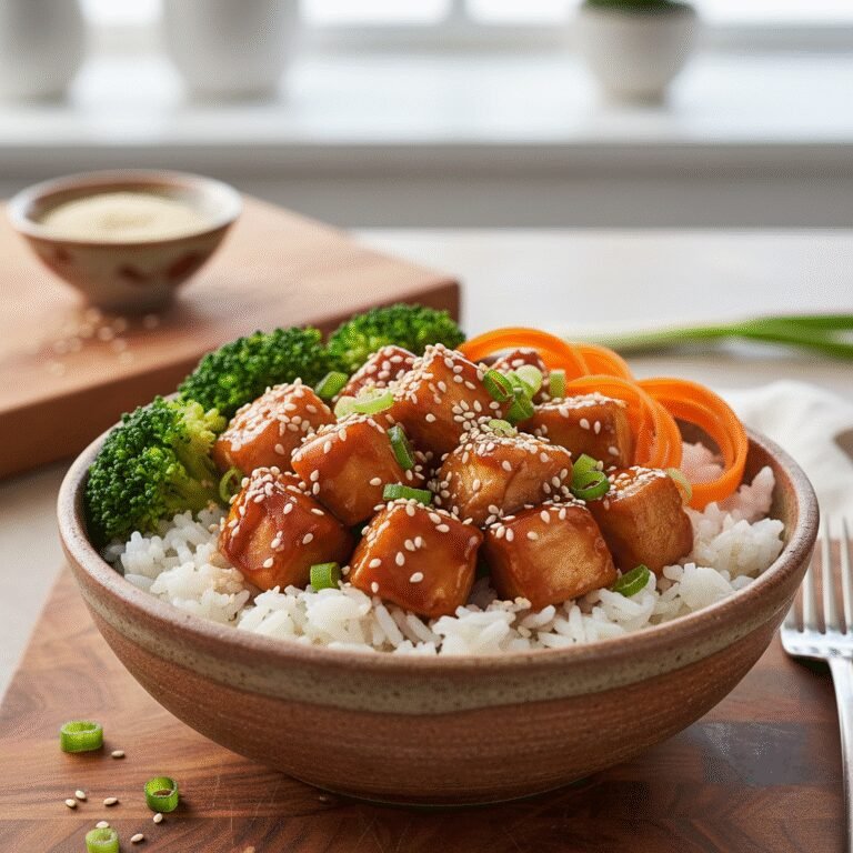 15 Minute Teriyaki Chicken Rice Bowl (Easy Meal Prep)