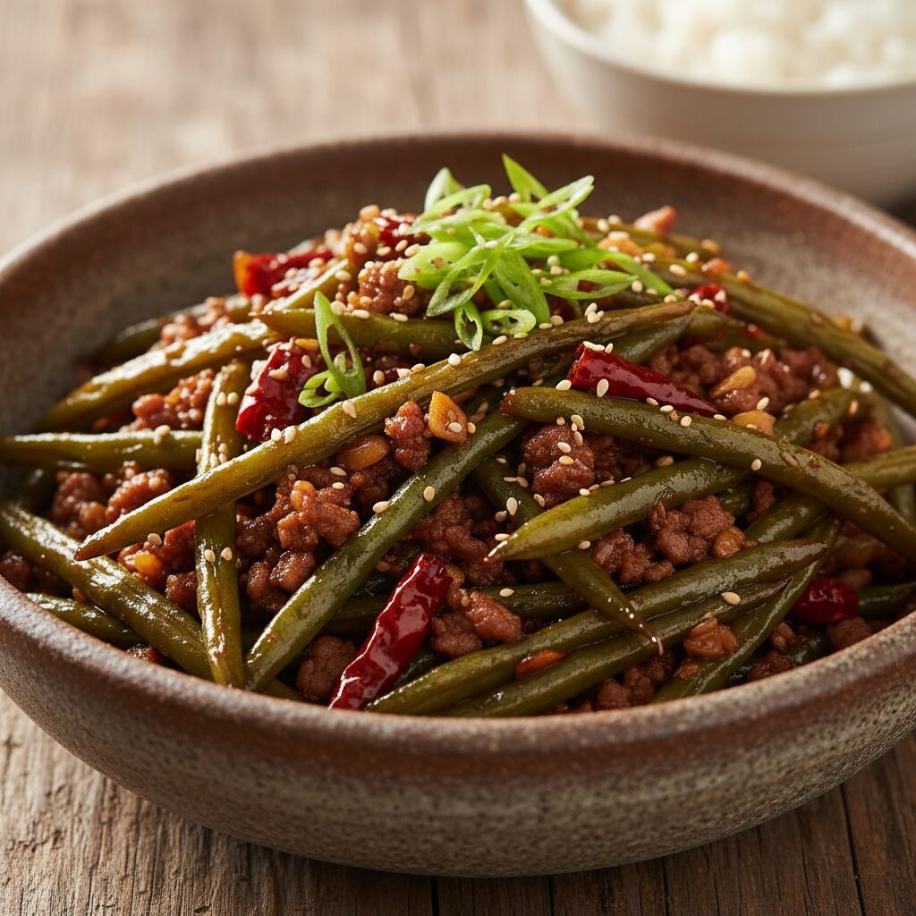 Better Than P.F. Chang's: Spicy Szechuan Dry Fried Green Beans