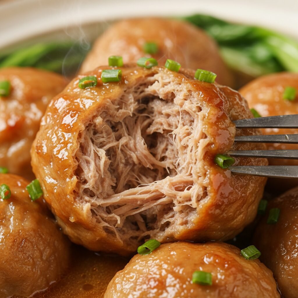 Photorealistic, extreme close-up shot focusing on the incredibly tender, melt-in