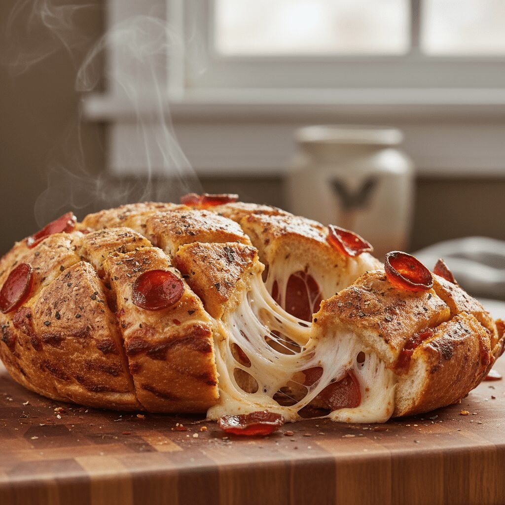 Cheesy Pull Apart Pizza Bread (Kid Friendly Lunch)