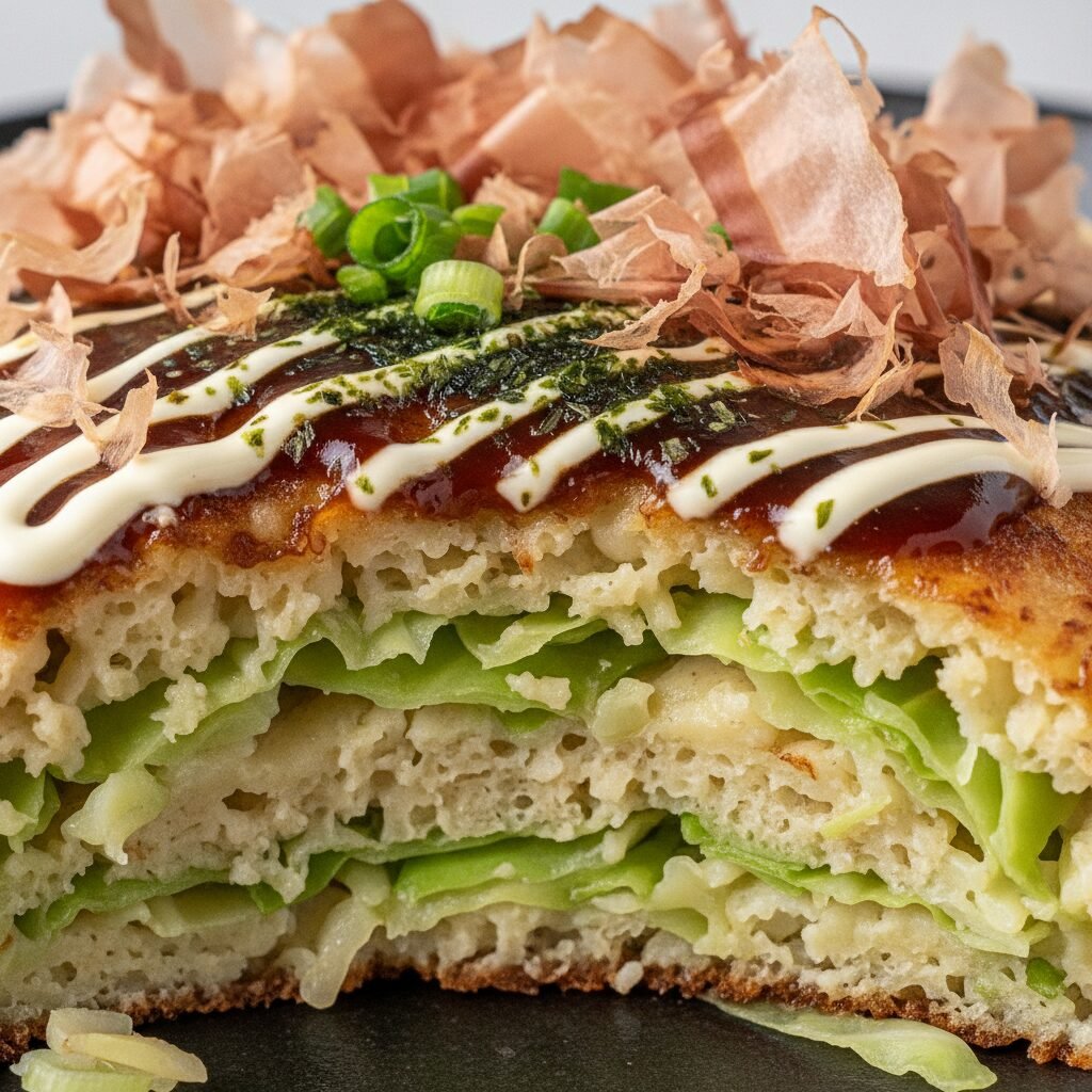 Photorealistic, high-end food photography, extreme close-up shot of the interior