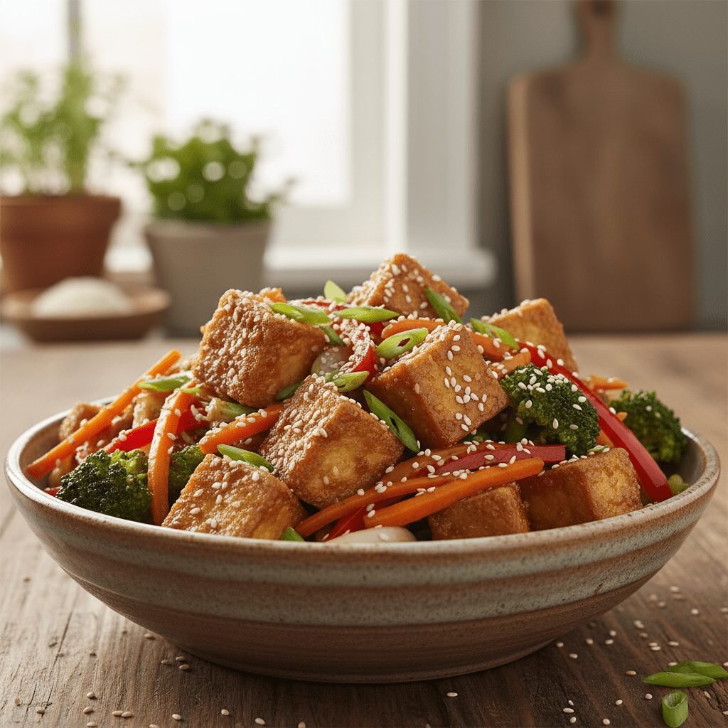 The Secret To Crispy Tofu Stir Fry That Even Meat Lovers Will Devour