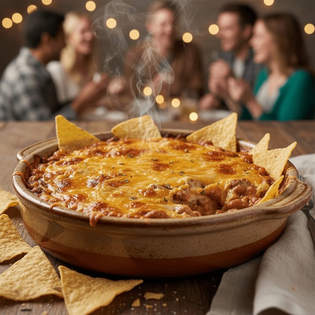 Warm Texas Trash Dip (The Ultimate Cheap Bean Dip)
