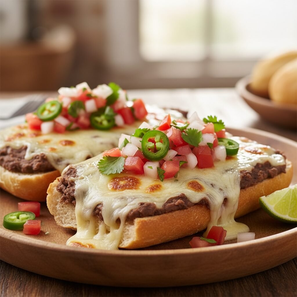 15 Minute Molletes: The Ultimate Cheesy Bean Toast