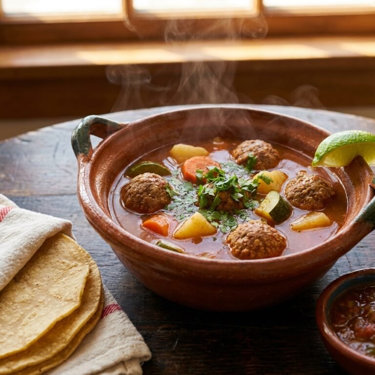 Authentic Albondigas Soup (Mexican Meatball Soup)