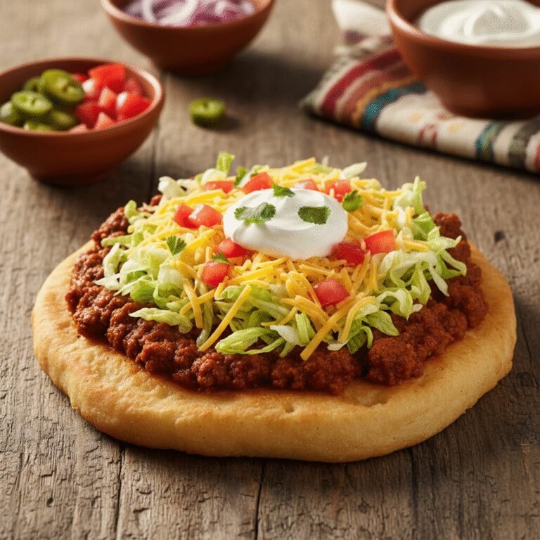 Authentic Navajo Tacos With Homemade Fry Bread