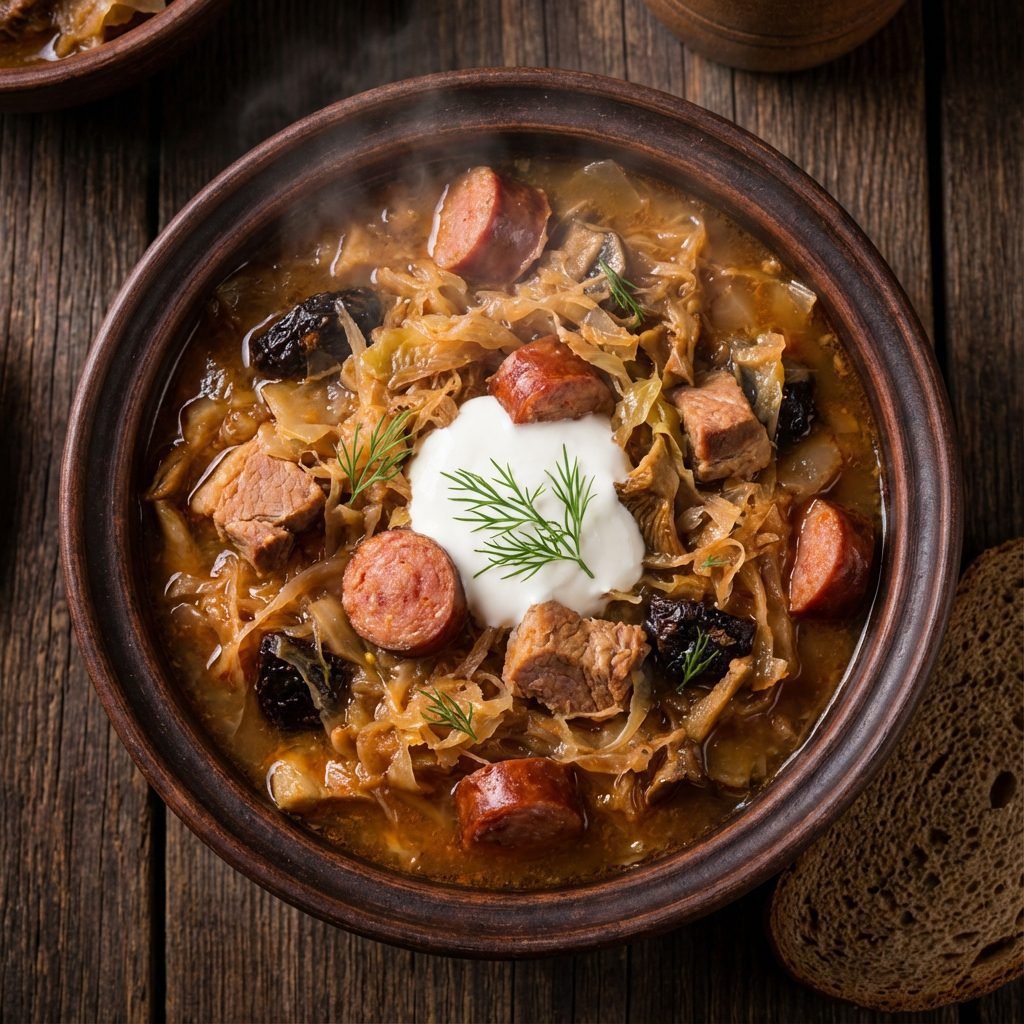 Authentic Polish Hunters Stew Bigos (Meat Lover's Dream)