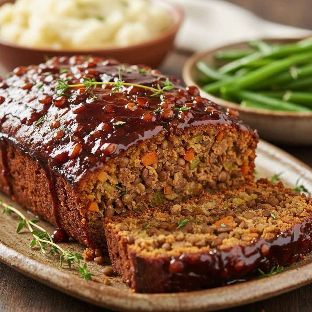 Better Than Beef: Savory Glazed Lentil Loaf