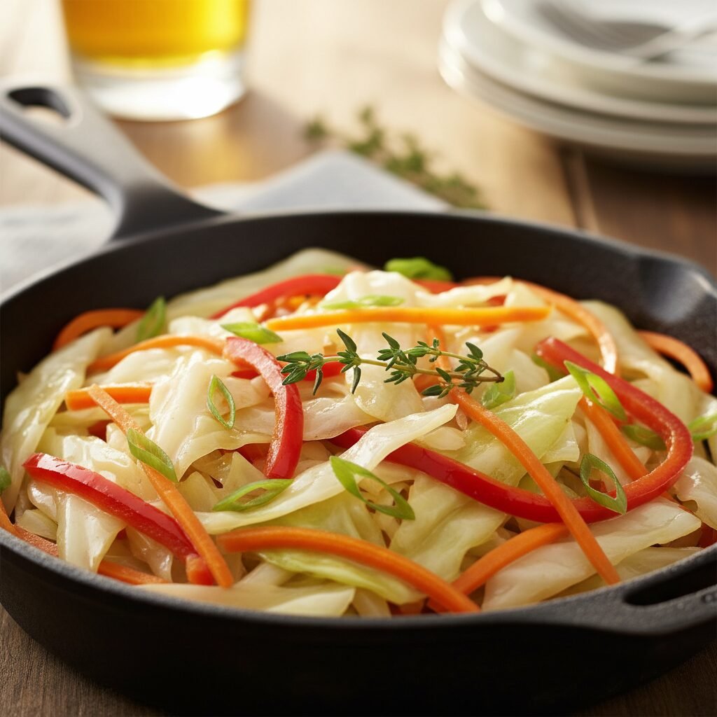 Buttery Jamaican Steamed Cabbage That Melts In Your Mouth