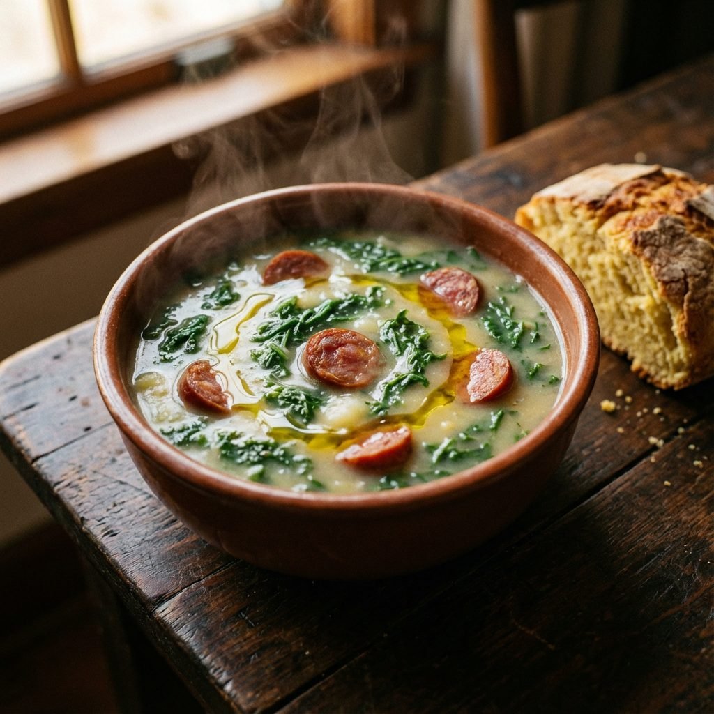 Caldo Verde: A Healing Sausage and Kale Potato Soup
