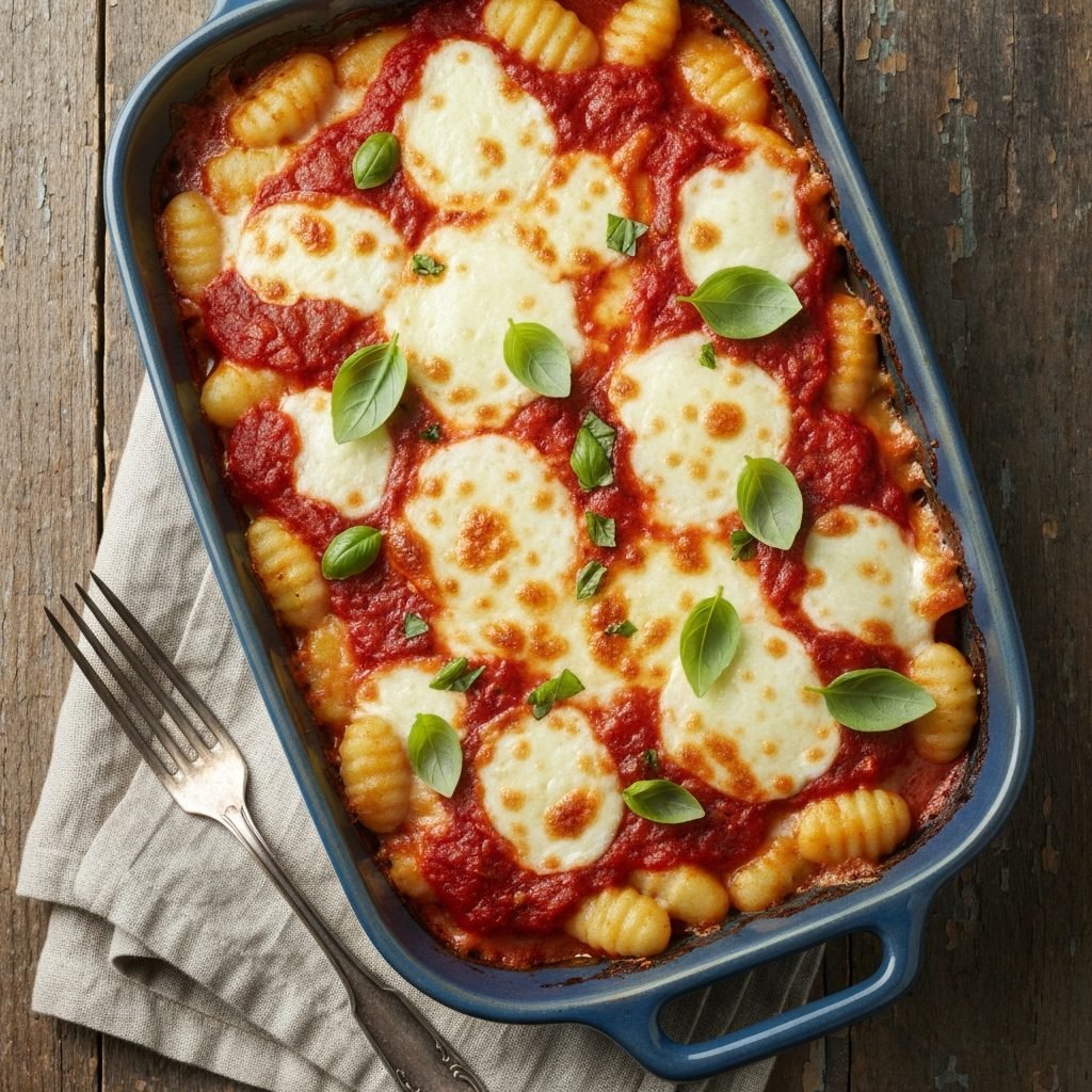 Cheesy Baked Gnocchi: The 3-Ingredient Italian Comfort Bomb
