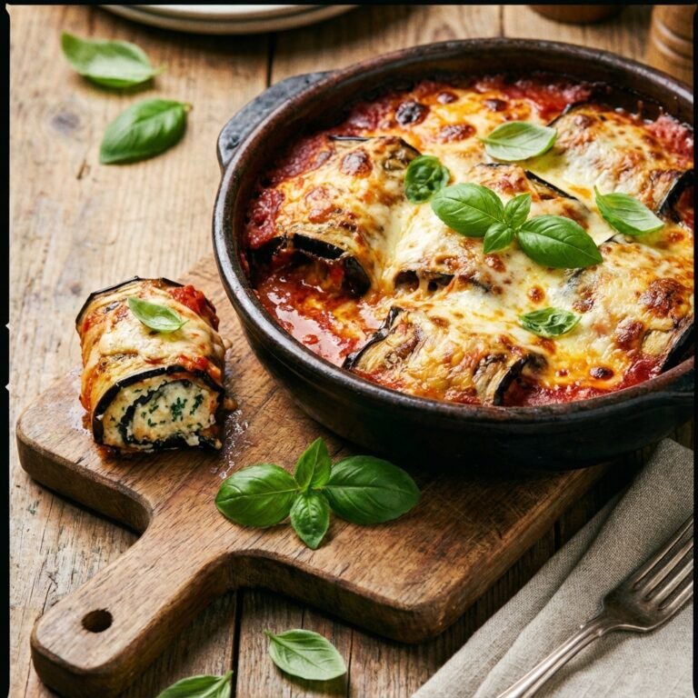 Cheesy Eggplant Rollatini: The Low-Carb Lasagna Alternative