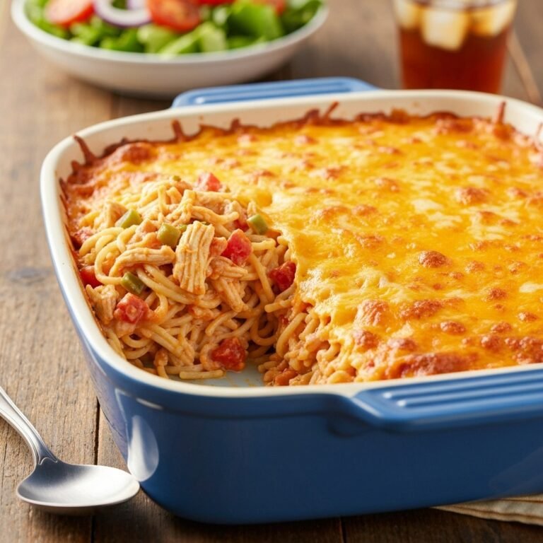 Cheesy Rotel Chicken Spaghetti (The Ultimate Comfort Food)