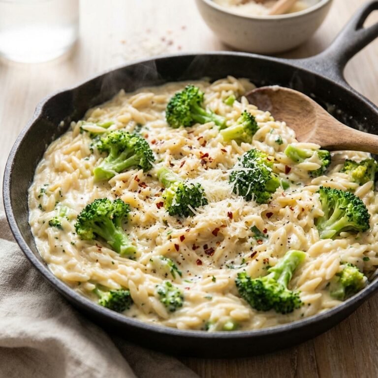 Creamier Than Mac & Cheese: The Broccoli Orzo Skillet You Need