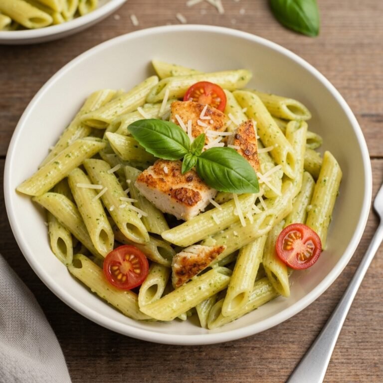 Creamy Pesto Chicken Pasta (30 Minute Meal)