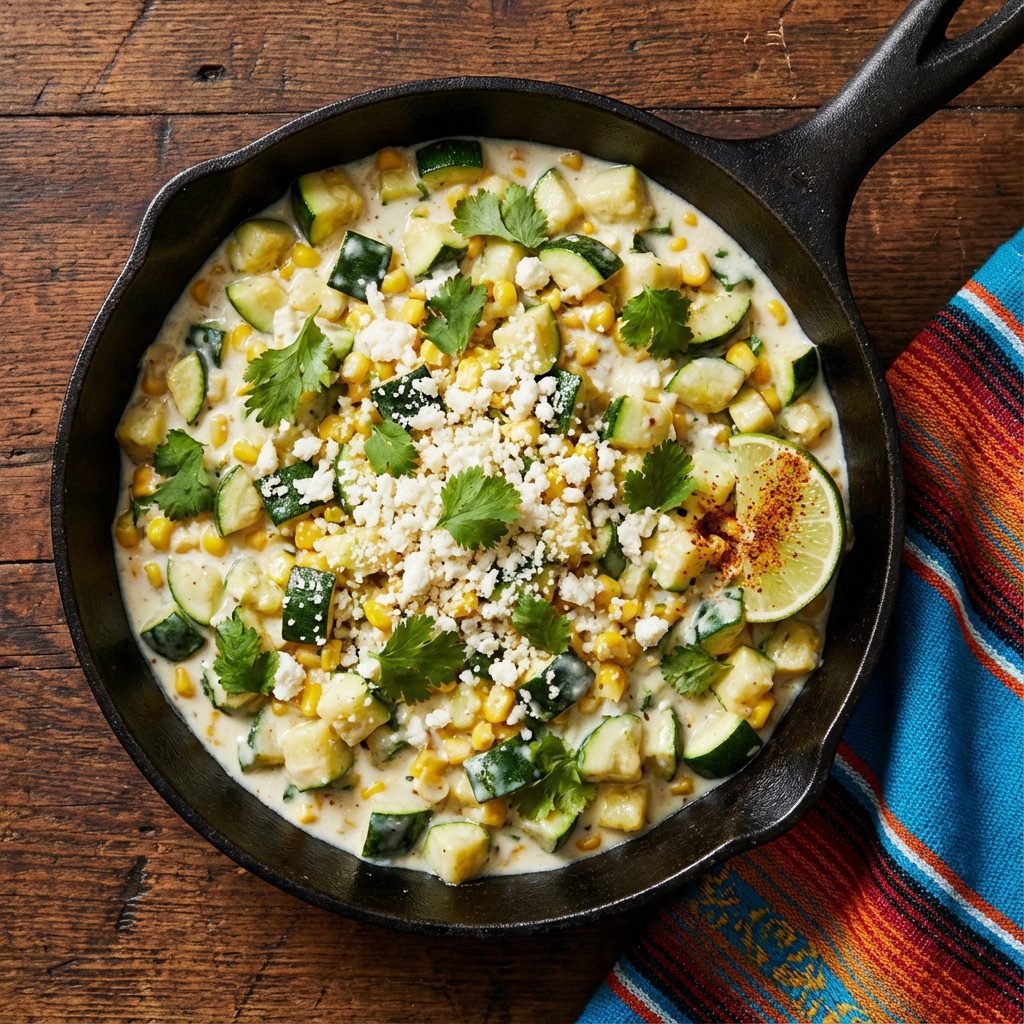 Creamy Zucchini and Corn: The Mexican Skillet Dinner Ready in 20 Minutes