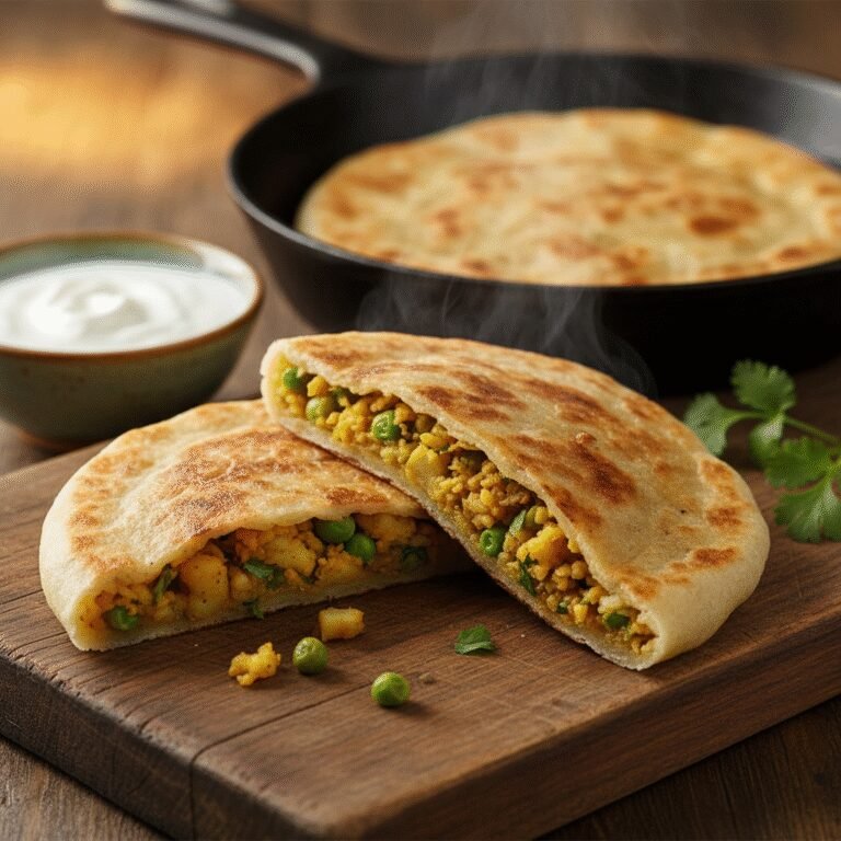 Crispy Stuffed Flatbreads Made in a Skillet (No Yeast Required)