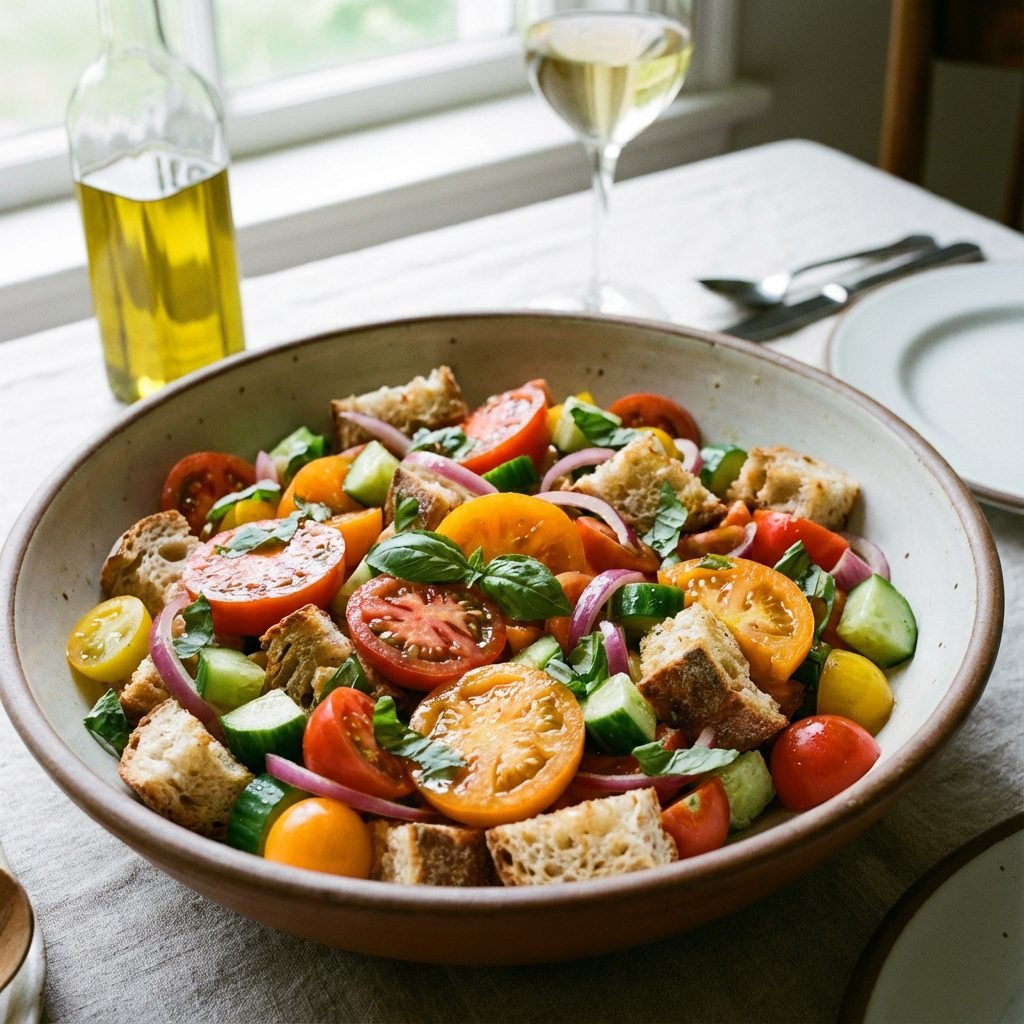 Don't Throw Away Stale Bread: Make This Authentic Panzanella Instead