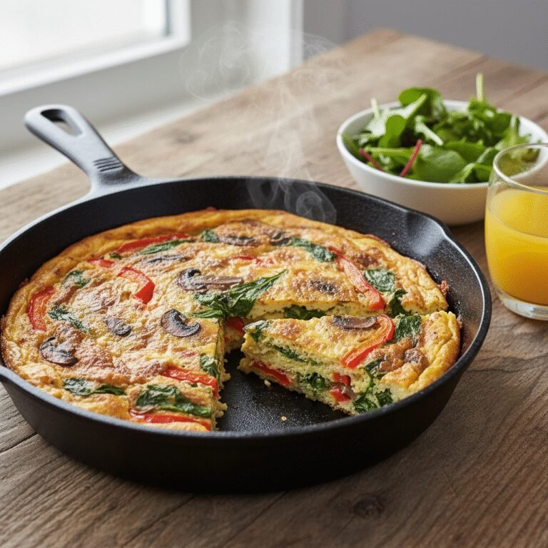 Don't Throw That Out! Turn Sad Veggies Into a Fluffy Golden Frittata