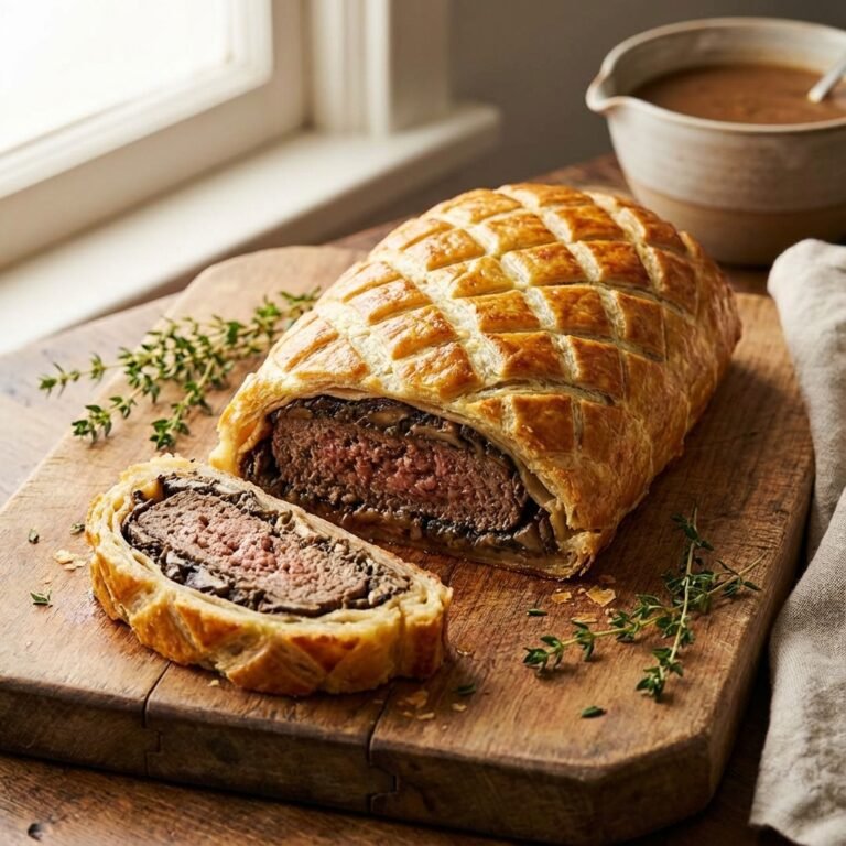 Fancy Poor Mans Ground Beef Wellington (Puff Pastry Hack)