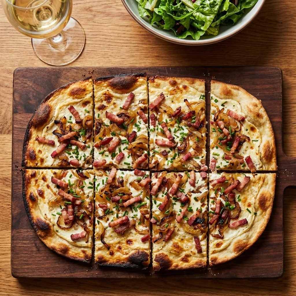 German Bacon Pizza: 3 Ingredients, Zero Tomato Sauce Needed