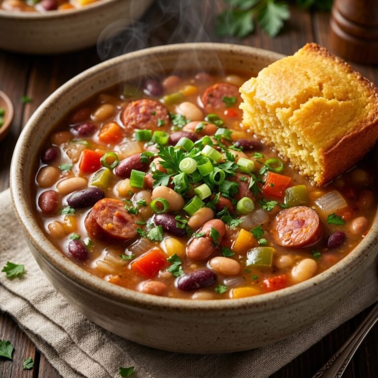 Hearty Cajun 15 Bean Soup (Feeds A Crowd)