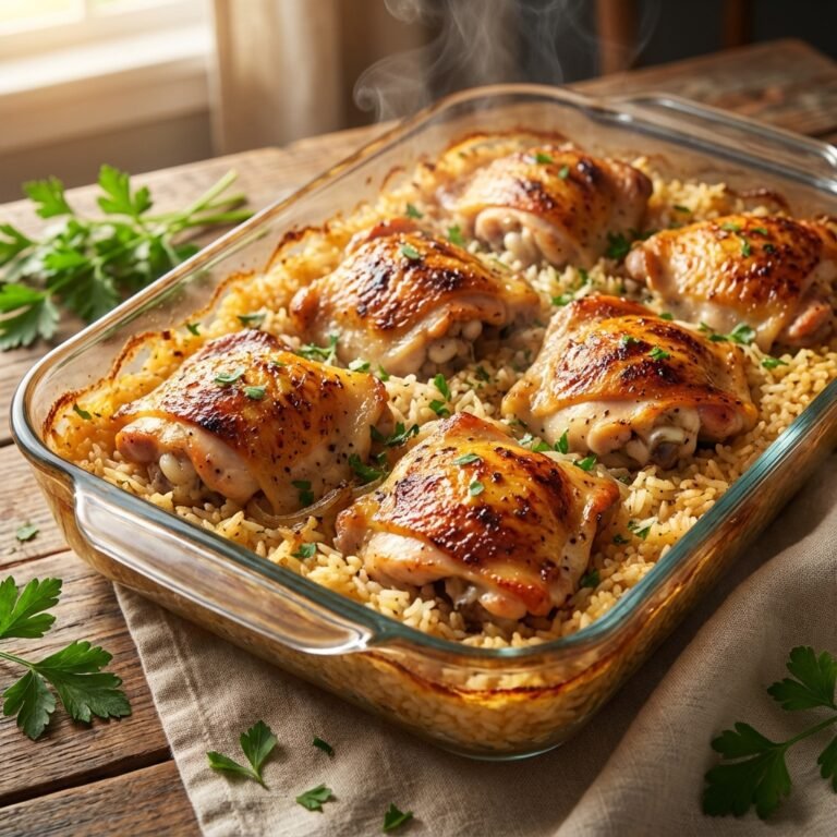 Magic No Peek Chicken and Rice: Perfectly Fluffy Every Single Time