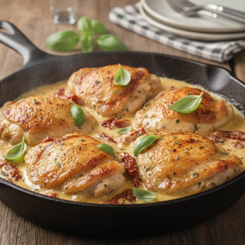 Marry Me Chicken on a Budget: Creamy Garlic Thighs