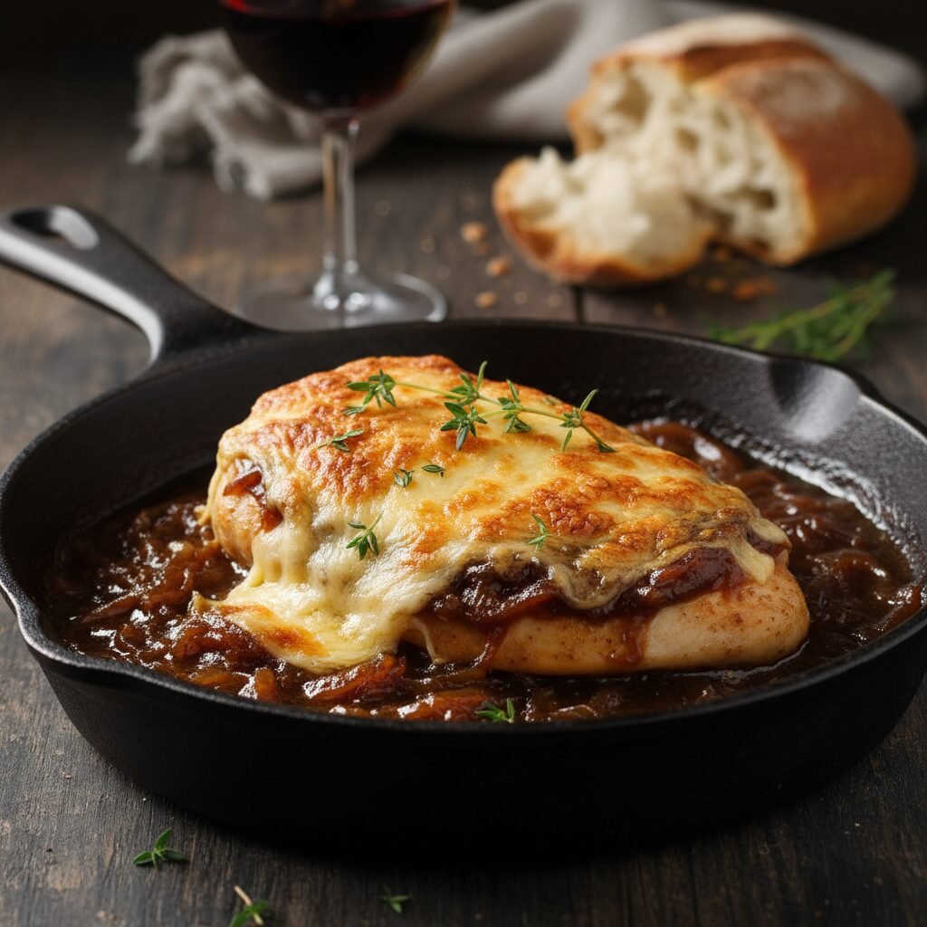 Melt In Your Mouth Baked French Onion Chicken