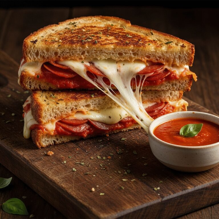 Pizza Meets Grilled Cheese: The Ultimate Late Night Snack