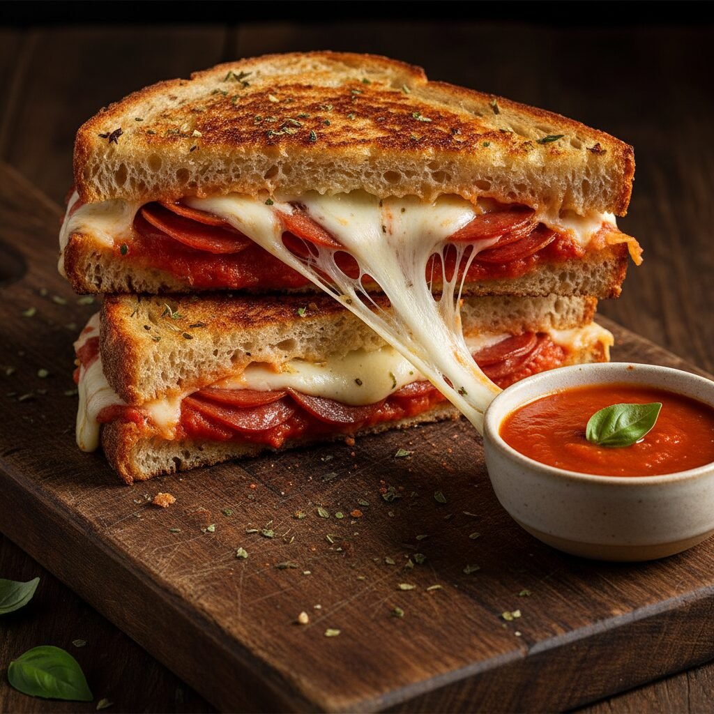 Pizza Meets Grilled Cheese: The Ultimate Late Night Snack