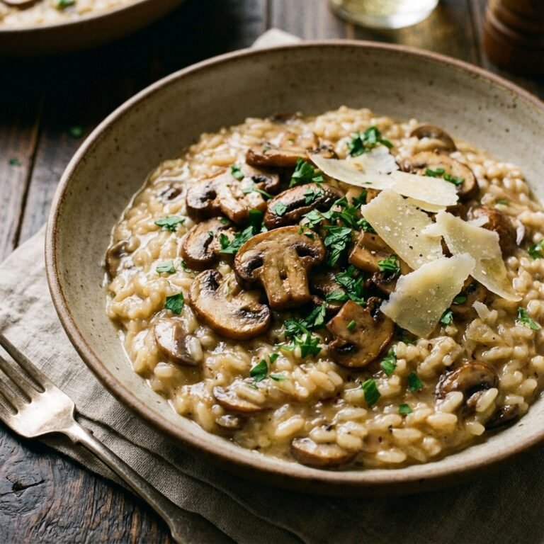 Restaurant Quality Mushroom Risotto Without The Heavy Price Tag