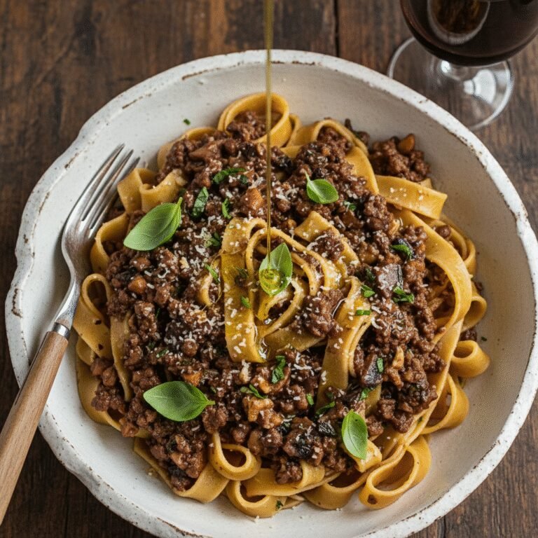 Rich & Meaty Mushroom Walnut Bolognese (You Won't Miss The Beef)