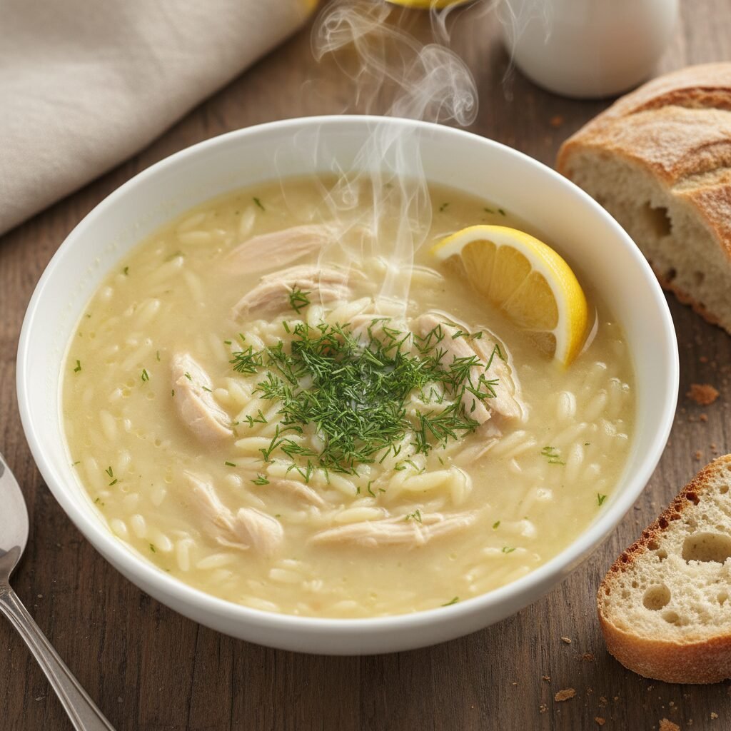 Silky Greek Avgolemono Soup: Lemon Chicken Comfort In A Bowl