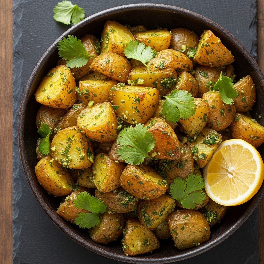 Spicy Moroccan Chermoula Potatoes (Bursting With Flavor)