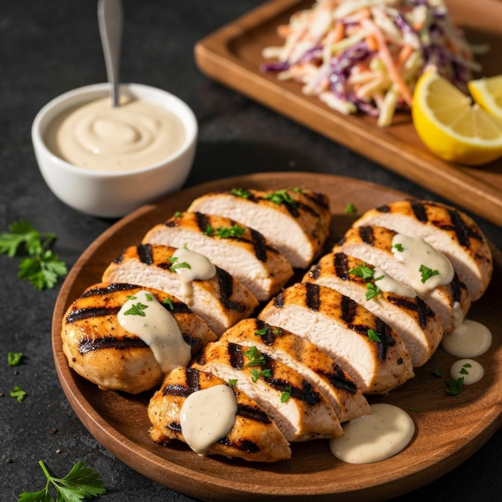Tangy Alabama White Sauce Chicken (Grilled Or Baked)