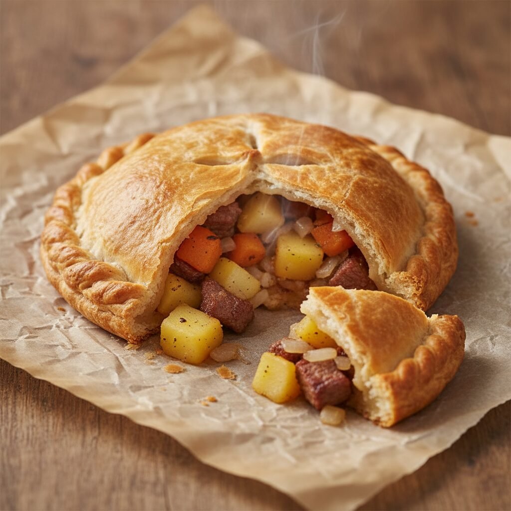 The Authentic Cornish Pasty Recipe Miners Ate For Lunch (Meat & Potato)