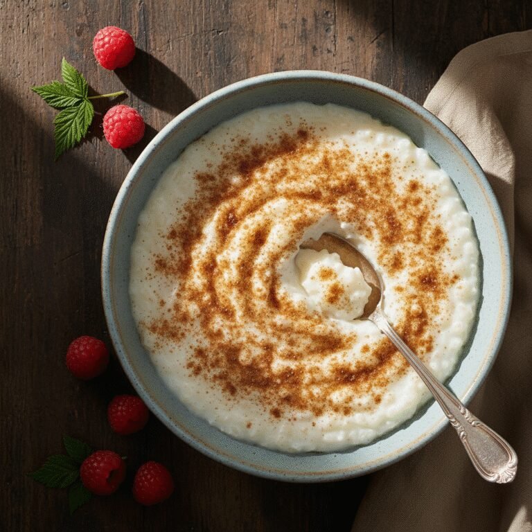 The Dreamiest Dessert Made Entirely From Leftover Rice and Milk