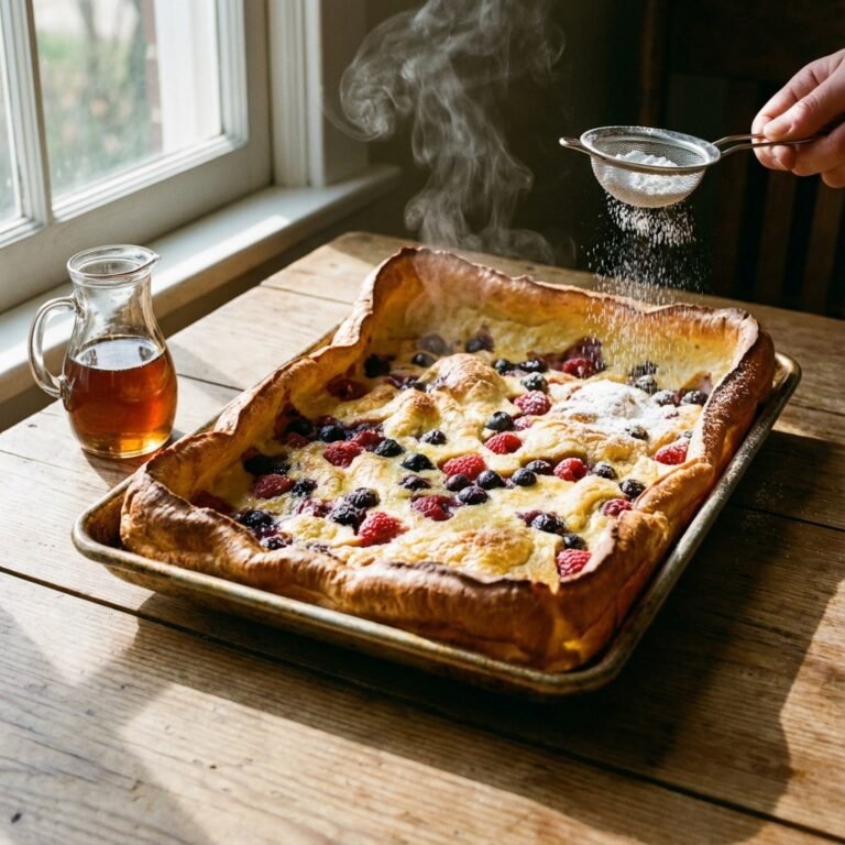 The Giant Sheet Pan Pancake That Puffs Up Like Magic