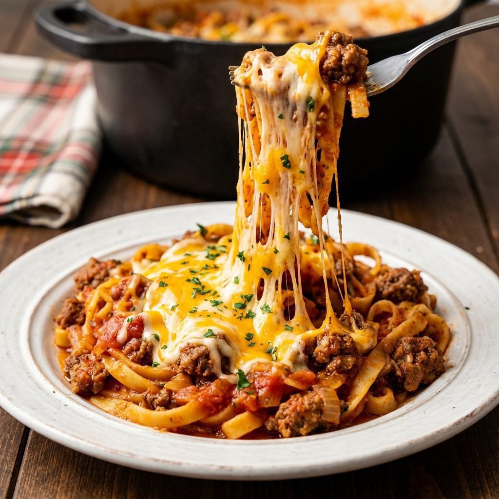 The One-Pot Cheesy Beef Pasta Your Kids Will Beg For