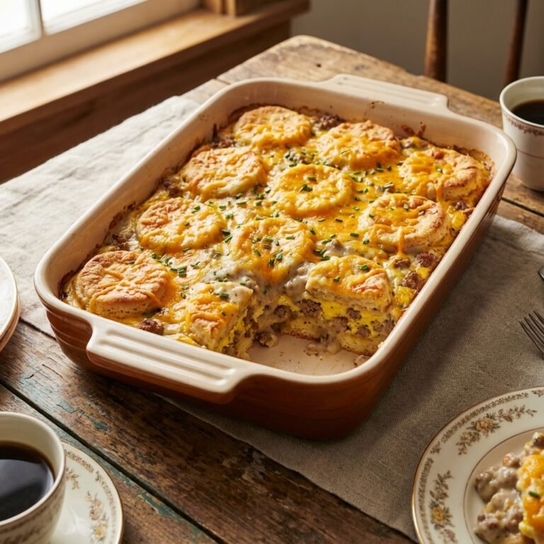 The Southern Sausage Gravy Casserole That Cures Everything