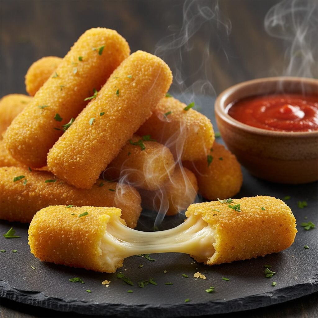 These Golden Cornmeal Sticks Are The Ultimate Cheesy Snack
