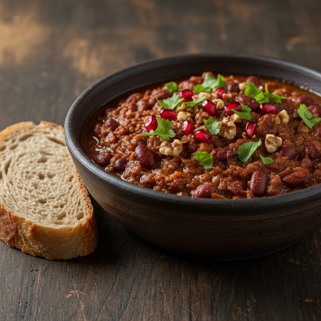 Thick Bean Stew with Walnuts: The Georgian Secret to Making Canned Beans Gourmet
