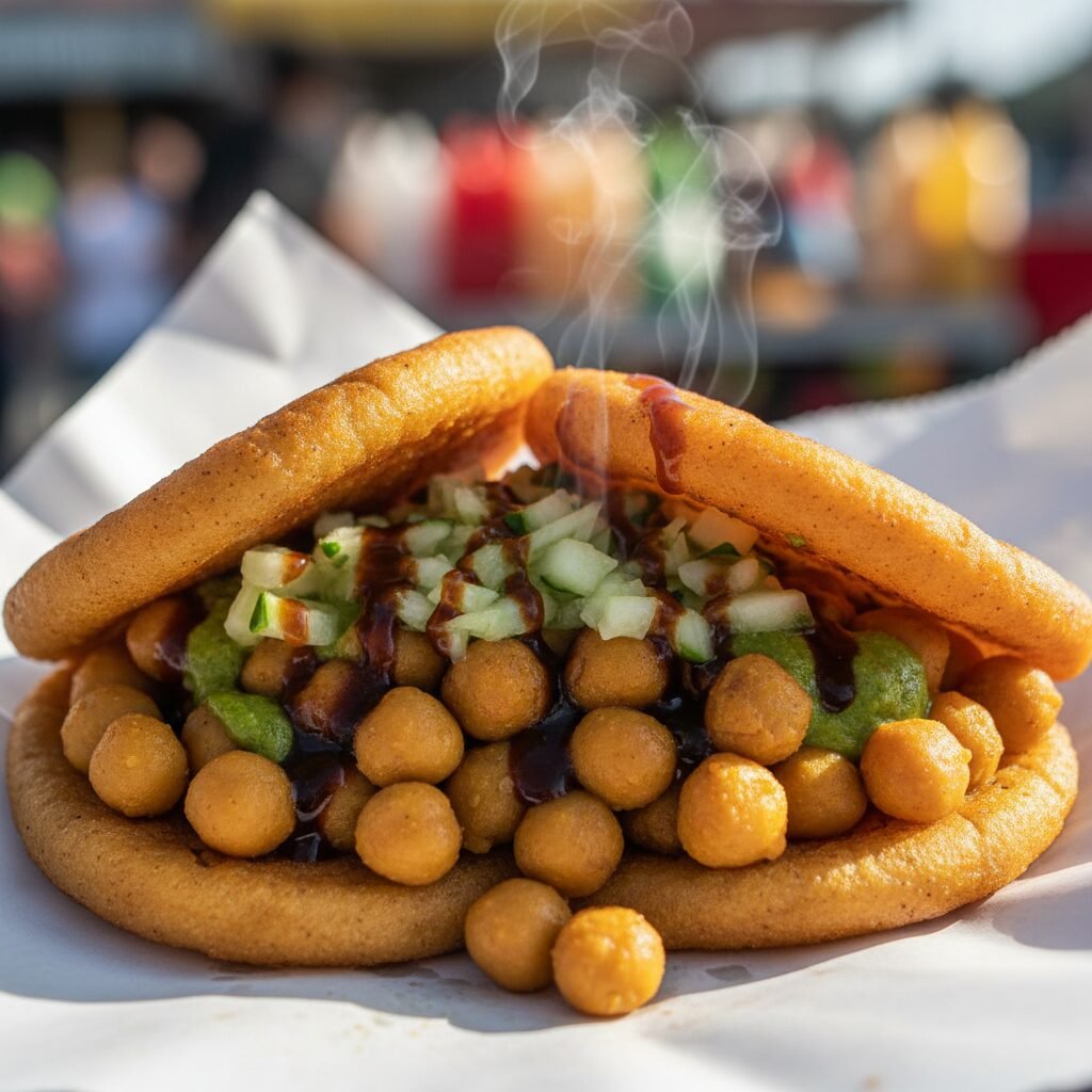 Trinidadian Doubles: The Curried Chickpea Street Food Addiction
