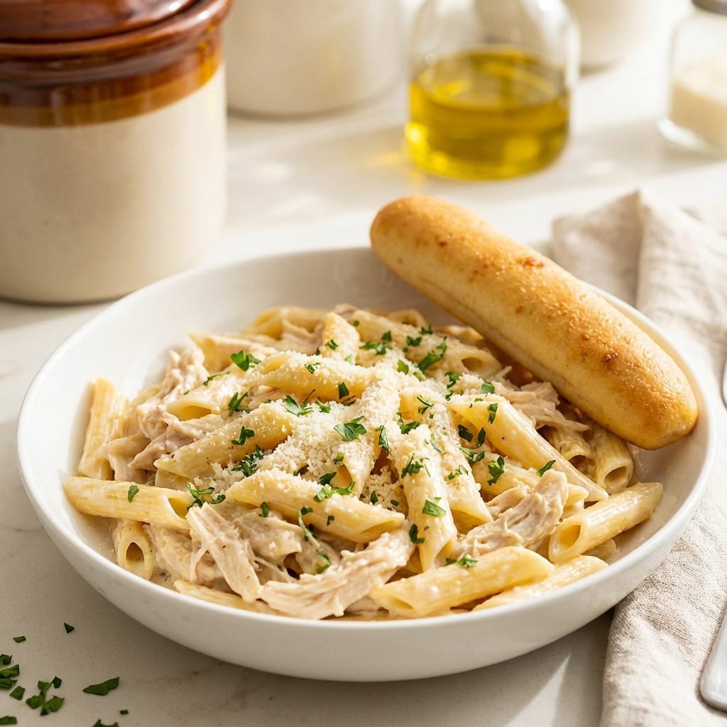 Viral Crockpot Olive Garden Pasta: The Creamiest Dump Dinner Ever Created