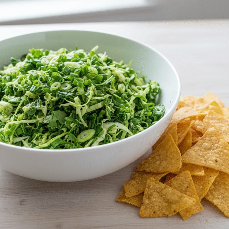 Viral Green Goddess Cabbage Salad (Baked Tortilla Chips)